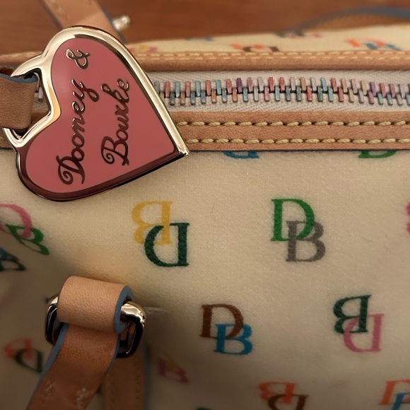 Dooney & Bourke Monogram Rainbow Barrel Bag - Picture 16 of 16